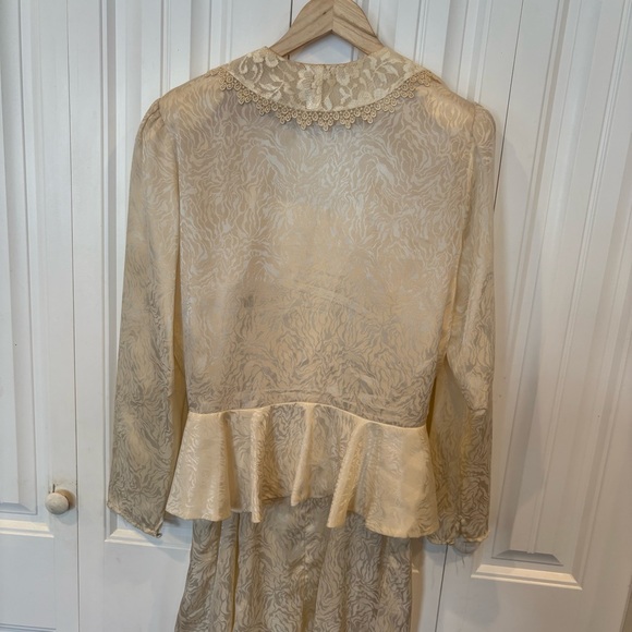 Candace By Ingrid Cream Jacket And Dress Set Size 15/16 - Picture 11 of 14